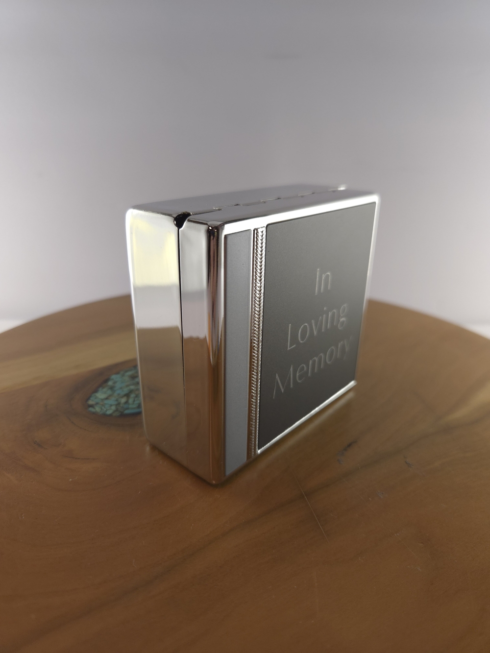 Things Remembered Memorial Keepsake Box - Gray and Silver "In Loving Memory" - Picture 5 of 13